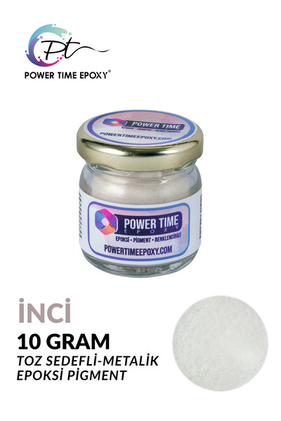 POWER TIME EPOXY Sedefli Metalik Toz Pigment Boya 10 gram / Inci / Epoksi Için