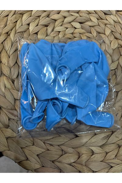 Deniz Party Store Pastel Blue Latex Balloon 10 Pieces