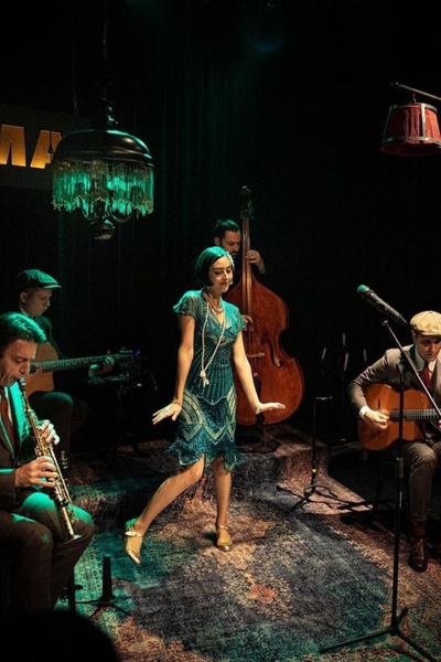 GATSBYLADY LONDON Beatrice Fringe Flapper Dress in Teal