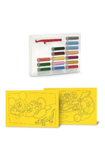 Red Castle Eğitici Ve Eğlenceli Kum Boyama Seti , Disney Junior Mickey Mouse(2'Sİ 1 ARADA) Ds 02