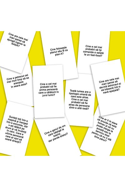 Legendary Gifts Cine e cel mai probabil sa...? Card game for parties, 300 questions, Romanian language, for 2-20 pla