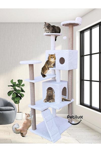 Petilux Cat House Scratching Post Tower Ptlx-0063