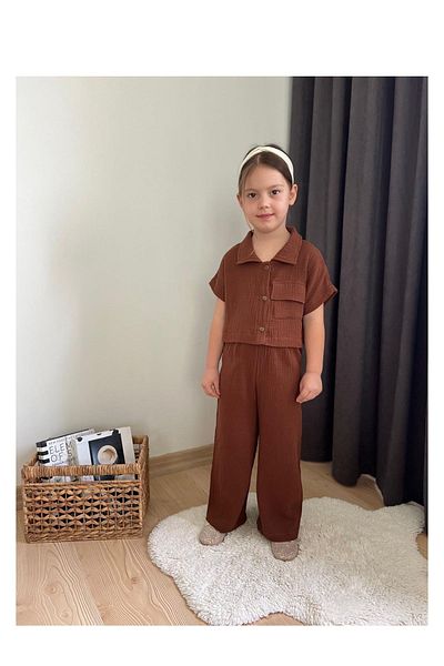 My Kids Wear Момичешки комплект от муселин