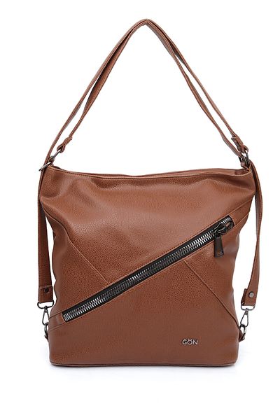 GÖNDERİ(R) Women/Girls Tan Long Strap Shoulder and Backpack