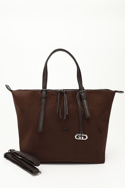 GÖNDERİ(R) Women / Girls Brown Suede Long Strap Hand and Shoulder Bag