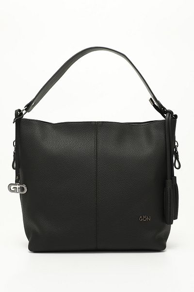 GÖNDERİ(R) Black Large Size Women's Shoulder Bag B6816