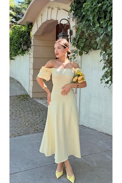 Nesil Mânecă joasă Lungime Lungă Fără Bretele Ocazie Specială Nuntă Henna Absolvire Logodna Rochie Femei