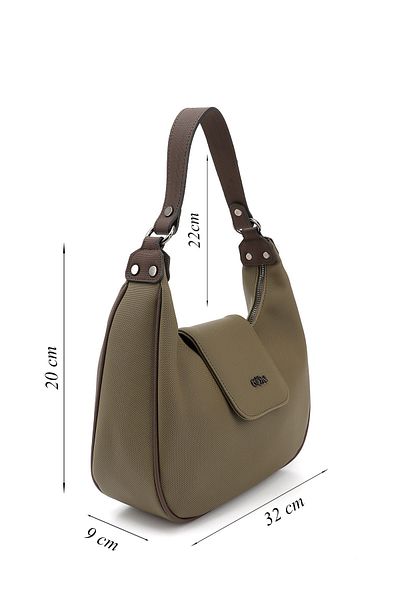 GÖNDERİ(R) Women/Girls Khaki Long Strap Shoulder Bag