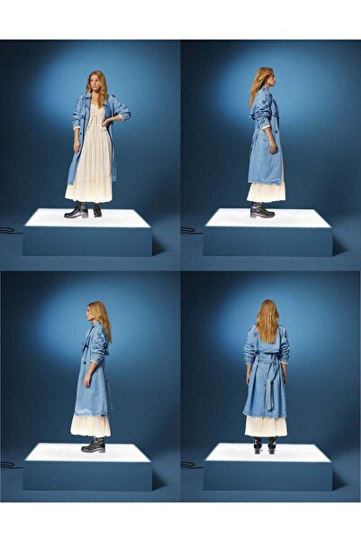 AMERICAN EAGLE AE Denim Trench Coat