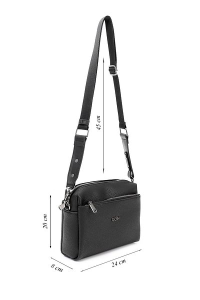 GÖNDERİ(R) Women/Girls Black Long Strap Shoulder Bag