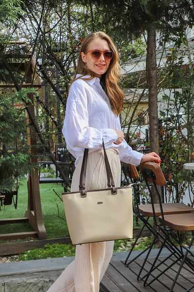 GÖNDERİ(R) Women/Girls Beige Shoulder Bag