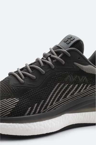 Avva Men's Black Sports Shoes A51Y8015