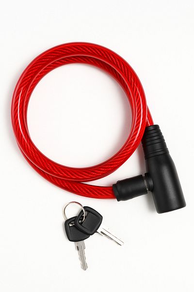 Go İthalat Bike & Motor Lock with Keys Safe Durable Steel Lock Replacement Bike Lock with Keys