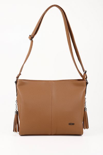 GÖNDERİ(R) Women / Girls Tan Long Strap Hand and Shoulder Bag