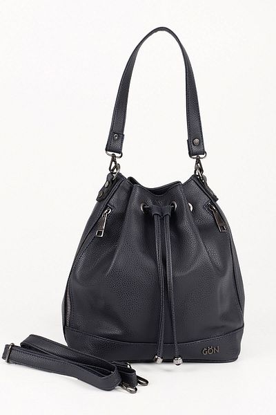 GÖNDERİ(R) Women/Girls Navy Blue Floter Drawstring Shoulder and Backpack