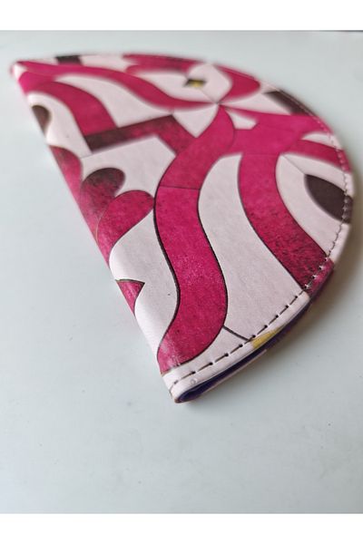 ankara menü Half Moon - Thermo Leather Account Desk Mat - 22 cm Diameter