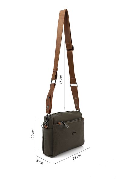 GÖNDERİ(R) Women/Girls Khaki Long Strap Shoulder Bag