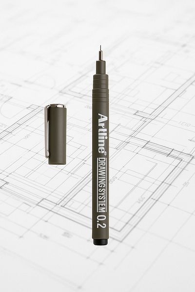 artline Drawing Pen 0,2 mm Black (1 Pcs)