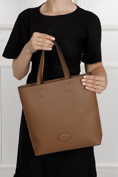GÖNDERİ(R) Women/Girls Tan Flotter Genuine Leather Hand and Shoulder Bag