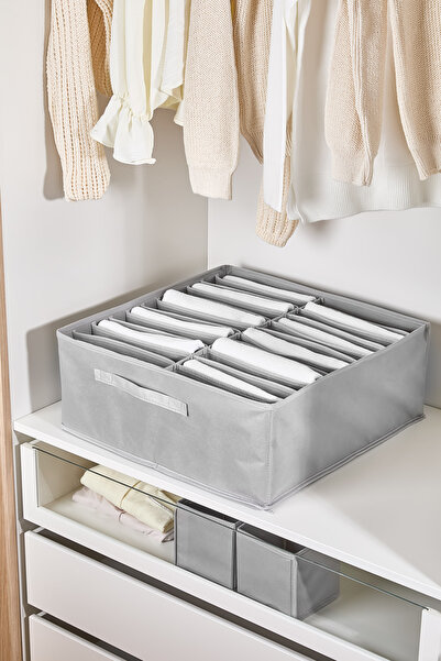 Serstil 22 přihrádek na oblečení, ručníky, povlečení, organizér do skříně - 50x50x20cm