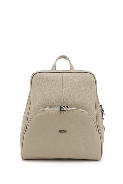 GÖNDERİ(R) Light Mink Heart Large Size Women's Backpack B6820