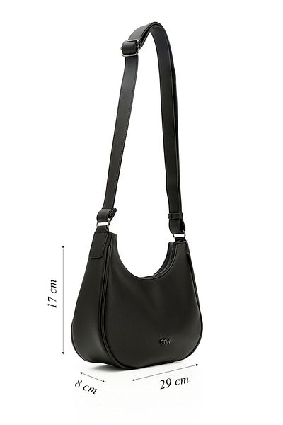 GÖNDERİ(R) Women/Girls Black Long Strap Shoulder Bag