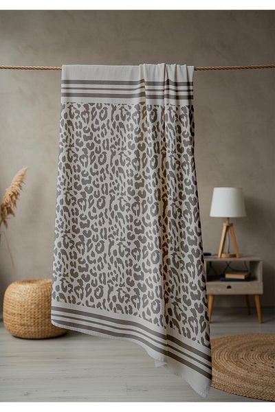 Doruklar Home Collection Πετσέτα θαλάσσης παραλίας με μοτίβο Δαλματίας 80x160 CM Peshtemal