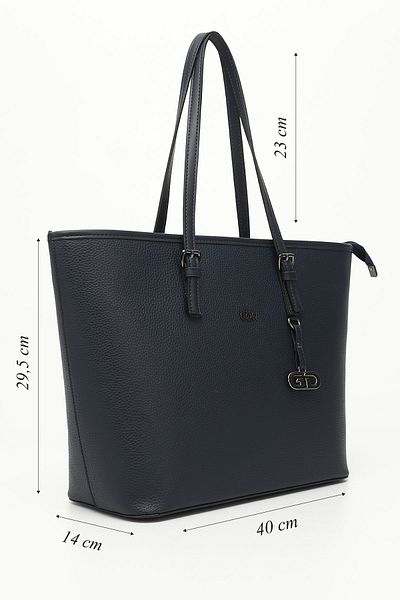 GÖNDERİ(R) Navy Blue Gon Large Size Women's Shoulder Bag B6802