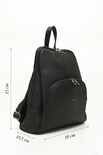 GÖNDERİ(R) Black Gön Large Size Women's Backpack B6820