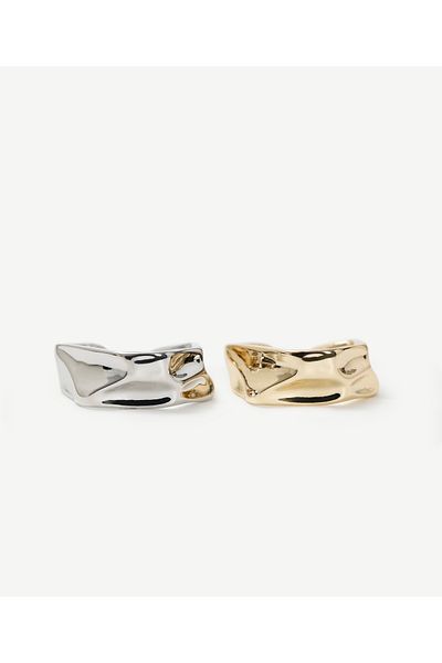 Yargıcı Textured Ring Set