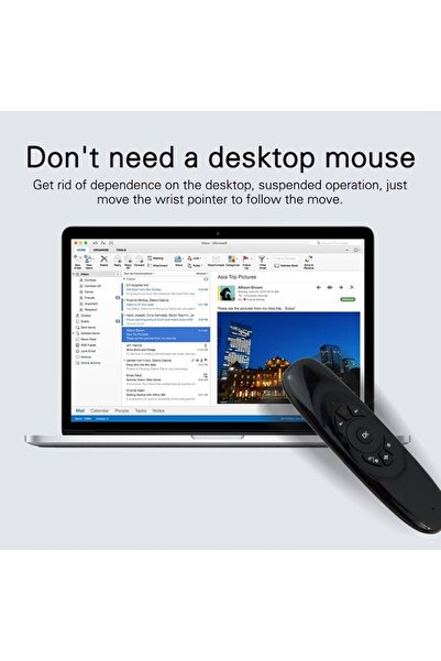 EN SİGA Android Akıllı TV, Tablet, Bilgisayar Uyumlu Uzaktan Kumandalı Klavye Kablosuz Mini Klavye