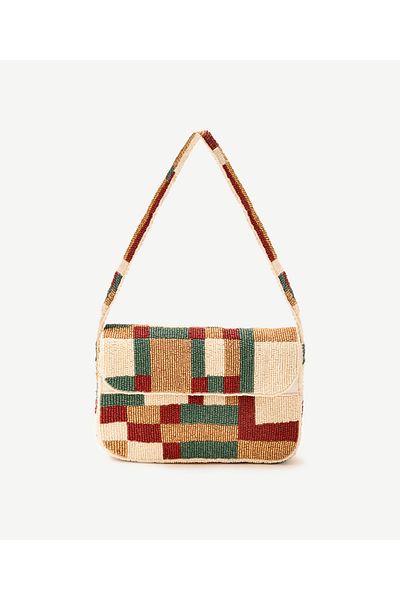 Yargıcı Beaded Patterned Handbag