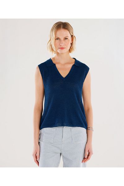 Yargıcı Polo Neck Short Sleeve Sweater