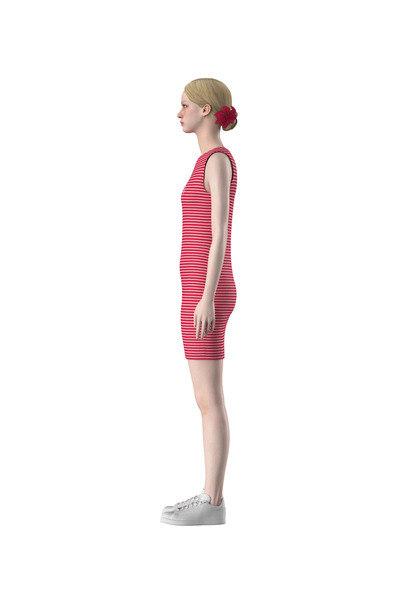 Re-SIS Striped Mini Dress