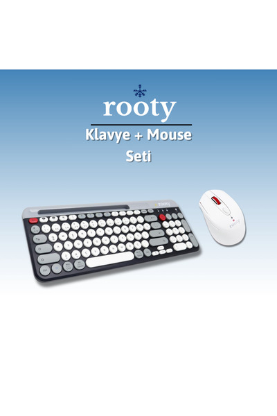 HZL Rooty Çoklu Cihaz Destekli Bluetooth Türkçe Klavye ultra ince tasarım
