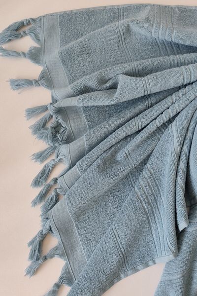 Sevim Πετσέτα Peshtemal 100% βαμβακερή 90x170cm - Μαλακή και υψηλής απορρόφησης νερού - Indigo