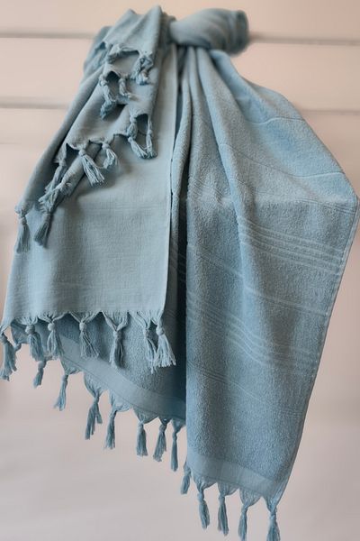 Sevim Πετσέτα Peshtemal 100% βαμβακερή 90x170cm - Μαλακή και υψηλής απορρόφησης νερού - Indigo