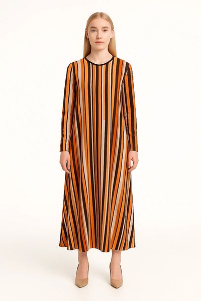 Invee Invee 6407 Model Brown Knitwear Dress