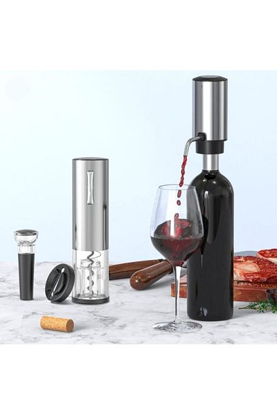 VRSmarty 4-in-1 Electric Wine Dispenser and Automatic Electric Corkscrew Set ™