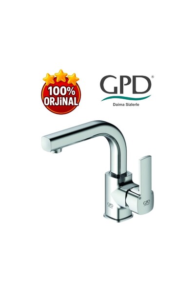 GPD Adnoss Pedra Krom Döner Borulu Lavabo Bataryası Mtl160