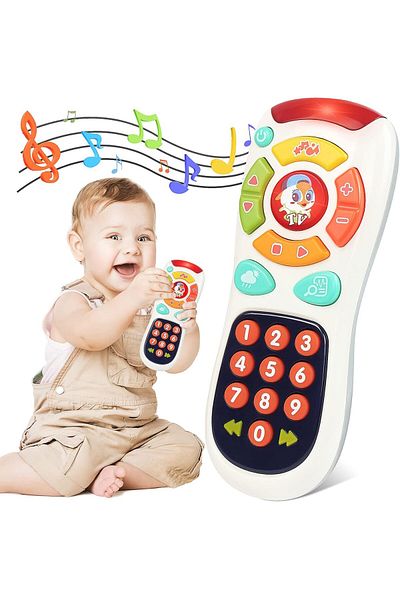 indiggo Jucărie interactivă cu telecomandă, melodii, numere în engleză, volum reglabil, Indiggo®, 6 luni