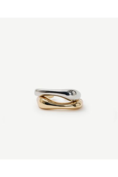 Yargıcı Asymmetrical Form Ring Set