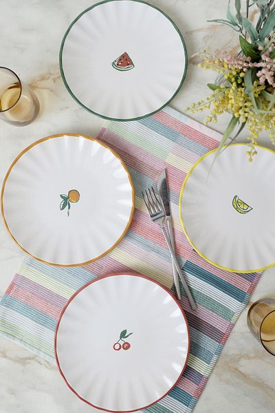 Keramika Fruit Feast Sirius Serving Plate 27 cm 4 Pieces 23108-11
