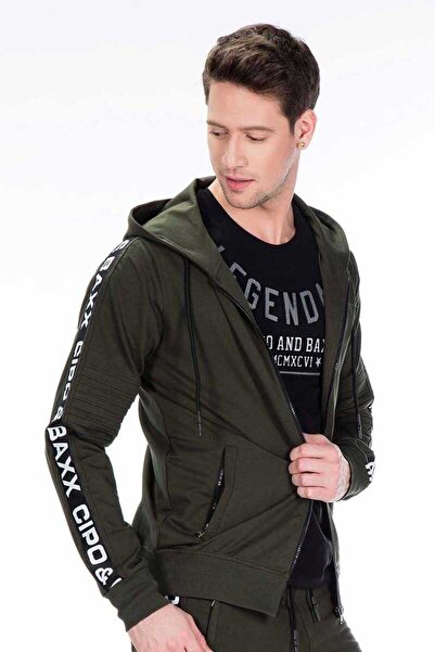 Cipo&Baxx Cl292 Kapşonlu Spor Için Rahat Erkek Sweatshirt