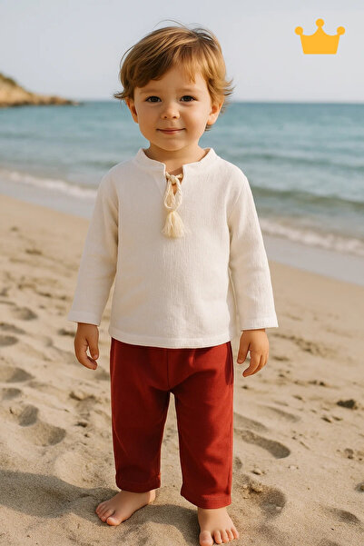 Babyhola Pamuk Bluza Lan Hlače Devojčin ležerni komplet 1112