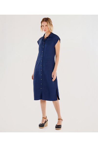 Yargıcı Sleeveless Midi Length Shirt Dress