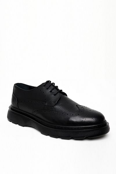 Morven Ανδρικά μαύρα εποχιακά casual δερμάτινα παπούτσια Analin