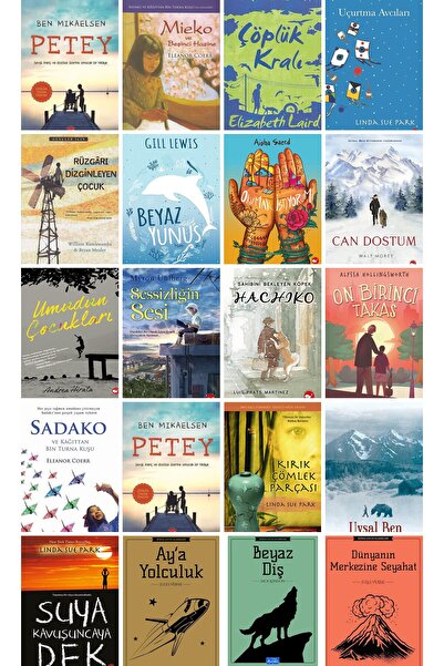 Beyaz Balina Yayınları Ortaokul Kütüphane Sadako , Petey , Hachiko 20 Kitap Set