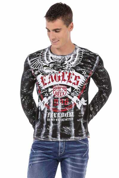 Cipo&Baxx Cl493 Eagles Printed Men's Sweatshirt