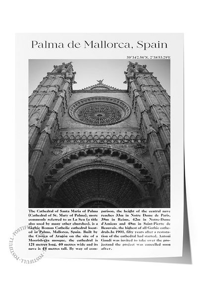 Postifull Mallorca - Spain, City Themed Poster, Unframed Wall Poster, No:30031